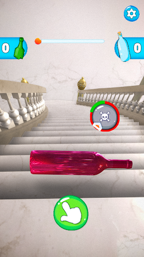 Bottle on Stairs: Rolling Down Bottle on Stairs: Rolling Down
